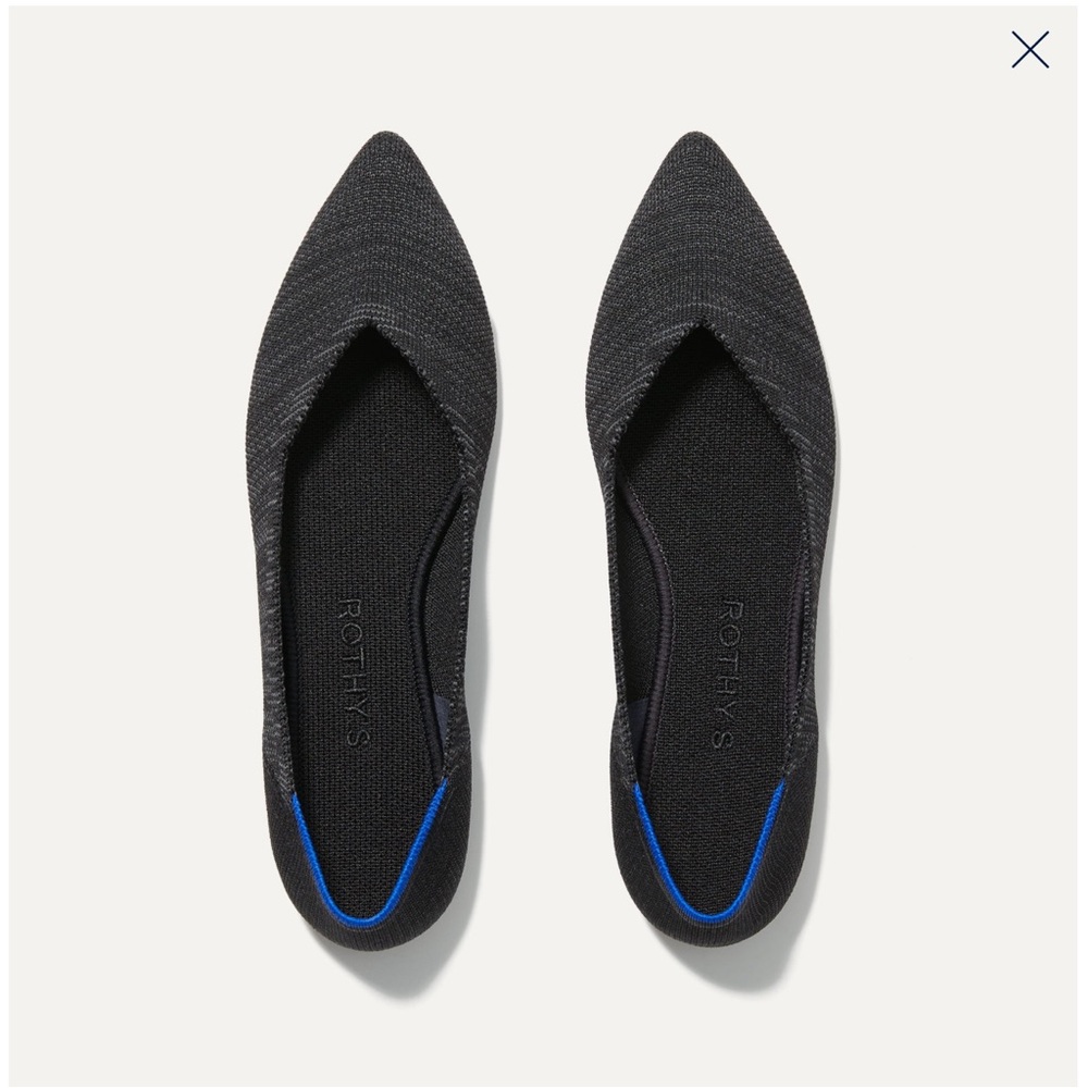 Rothy’s ‘The Point’ Heathered Black